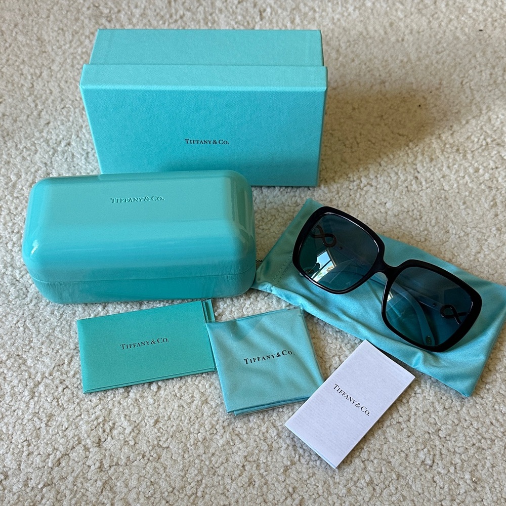 Tiffany & Co. Black and Blue Sunglasses